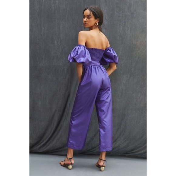 Anthropologie Delfi Off-The-Shoulder Jumpsuit - Picture 3 of 11
